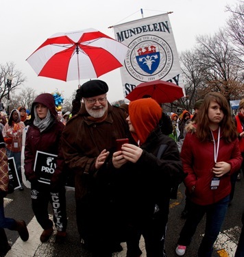 Boston pro-life pilgrims participate in the March for Life in Washington D.C. Jan. 23, 2012. Pilot photo/ Gregory L. Tracy