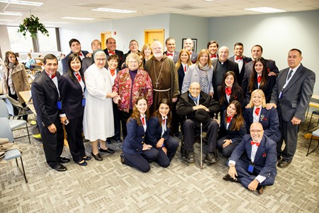 Betania Choir visits Cardinal O'Malley at the Pastoral Center in Braintree, Oct 21, 2015. (Pilot photo/ Gregory L. Tracy)