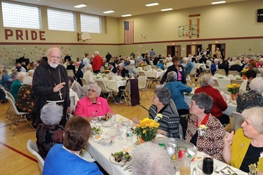 Cardinal Sean O’Malley celebrates Mass at St. Theresa Church West Roxbury Oct. 4, 2015 for Women Religious in the Archdiocese of Boston celebrating their jubilees of religious life.
Pilot photo/ Lisa Poole
