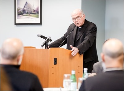Boston-area interfaith leaders gather at the Archdiocese of Boston’s Pastoral Center to discuss the potential impact of the proposed Act to Remove Obstacles and Expand Abortion Access, also known at the ROE Act, April 1, 2019. (Pilot photo/ Gregory L. Tracy)