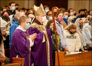 The closing Mass of the Prayer Vigil for Life, Jan. 21, 2022 at the National Basilica of the Shrine of the Immaculate Conception in Washington, D.C. Pilot photo/ Gregory L. Tracy
