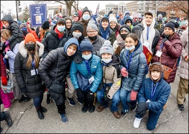 Cardinal O’Malley joins Boston pro-life pilgrims at the 2022 March for Life in Washington, D.C. Pilot photo/ Gregory L. Tracy 