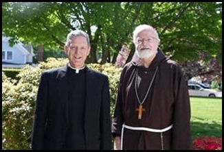 Hamilton-Father Lawlor and Cardinal Sean before Mass
