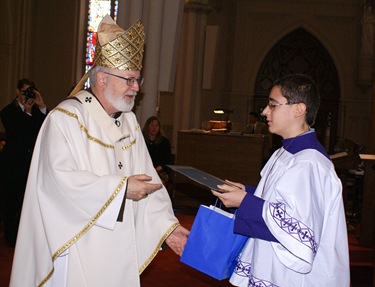 Altar server appreciation Mass, Oct. 4, 2008 at the Cathedral of the Holy Cross.<br /> Pilot photo/courtesy Andres Enrique