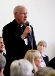 Catholic educators meet with Cardinal Sean P. O’Malley and Superintendent of Schools  Mary Grassa O’Neill Sept. 25, 2008 at the Pastoral Center in Braintree, Mass.<br />
Pilot photo/  Gregory L. Tracy<br />
