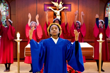 Mass and dinner Dec. 9, 2008 at the Pastoral Center of the Archdiocese of Boston to thank members of the Yawkey Foundation for their donation of $15 million to support Catholic schools in Dorchester-Mattapan.  Performing at the Mass were two groups of students from Pope John Paul II Catholic Academy in Dorchester.<br /> Photo by Gregory L. Tracy/ The Pilot<br /> 