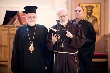 Cardinal O'Malley and Metropolitan Methodios visit the Greek Orthodox Church  in Rome, St. Theodore.<br /> Pilot/ Photo Gregory L. Tracy