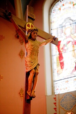 The Feb. 28  day-long retreat at St. Mary Church in Waltham delivered by Father Mario Castañeda, of the Diocese of Palm Beach, Fla., for Spanish-speaking men on thier roles at Christian fathers, sons and workers.  The retreat concluded with a Mass celebrated by Cardinal Seán P. O’Malley.