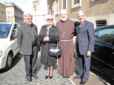 Bishop Adalberto Martinez of Paraguay, Amb. Geronimo Narvaez and his wife. Snata Maria Maggiore