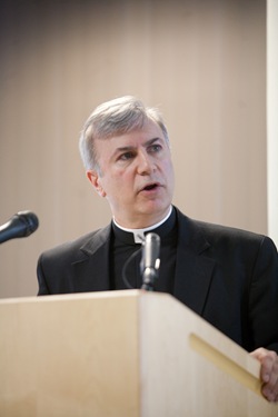 Cardinal Walter Kasper attends the rededication of the Yom HaShoah Menorah at the Boston Archdiocese’s pastoral center March 25, 2009.<br /> Pilot photo/ Gregory L. Tracy<br /> 