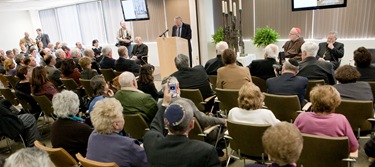 Cardinal Walter Kasper attends the rededication of the Yom HaShoah Menorah at the Boston Archdiocese’s pastoral center March 25, 2009.<br /> Pilot photo/ Gregory L. Tracy<br /> 