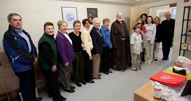 Staff of the food pantry at St. John's in Peabody.