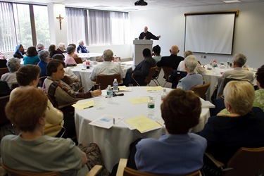 Pastoral Associates meeting where Sister Dorothea Masuret is honored for her years of service. Photo by george martell