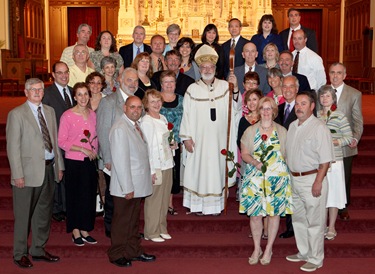 Couples celebrating their 25th and 50th wedding anniversaries participate in a special Mass with Cardinal Sean P. O’Malley at the Cathedral of the Holy Cross June 7, 2009. Photo by Gregory L. Tracy, The Pilot 