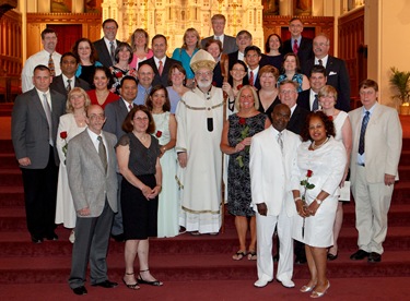 Couples celebrating their 25th and 50th wedding anniversaries participate in a special Mass with Cardinal Sean P. O’Malley at the Cathedral of the Holy Cross June 7, 2009. Photo by Gregory L. Tracy, The Pilot 