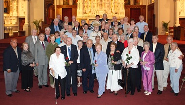 Couples celebrating their 25th and 50th wedding anniversaries participate in a special Mass with Cardinal Sean P. O’Malley at the Cathedral of the Holy Cross June 7, 2009. Photo by Gregory L. Tracy, The Pilot 