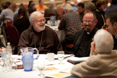 Boston priests gather for a convocation and day of fraternity June 10, 2009 at the Burlington Marriott.  Photo by Gregory L. Tracy, The Pilot 