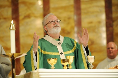 Mass with Cardinal Sean O'Malley and the Serrans at the chapel of St. John's Seminary in Brighton, Mass., Friday, June 26, 2009. (Photo/Lisa Poole)