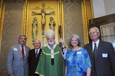 Following a Mass with Cardinal Sean O'Malley and the Serrans at the chapel of St. John's Seminary in Brighton, Mass., Friday, June 26, 2009. (Photo/Lisa Poole)