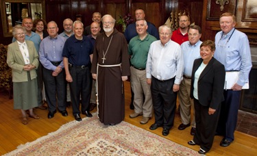 (08262009)-Dover, MA, Cabinet Retreat Members of Cardinal Seán O'Malley's Cabinet meet at the Connor's Retreat and Conference Center in Dover, MA this past Tuesday and Wednesday. The theme of the retreat was "Enlivening the Mission of the Archdiocese. Photos by George Martell