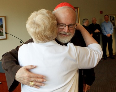 Farewell gathering for Sister Clare Bertero, Archdiocese of Boston Pastoral Center, Aug. 27, 2009. Pilot photo by Gregory L. Tracy