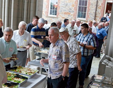 Annual St. John Vianney holy hour and cookout held at St. John's Seminary in Brighton, Aug. 13, 2009. Pilot photo/ Gregory L. Tracy