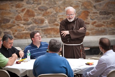 Annual St. John Vianney holy hour and cookout held at St. John's Seminary in Brighton, Aug. 13, 2009. Pilot photo/ Gregory L. Tracy