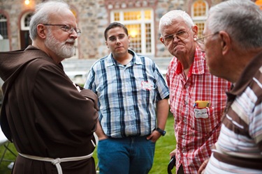 Annual St. John Vianney holy hour and cookout held at St. John's Seminary in Brighton, Aug. 13, 2009. Pilot photo/ Gregory L. Tracy