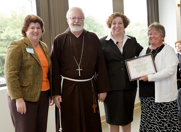 Secretary of Education and Superintendent of Schools for the Archdiocese of Boston Mary Grassa O’Neill and Cardinal Seán P. O’Malley host a “Celebration on Education” for principals and pastors at the archdiocese’s Pastoral Center Sept. 16, 2009.
Pilot photo/ Gregory L. Tracy
