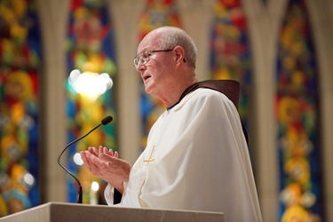 Cardinal O'malley celebrates his jubilee with the priests of the archdiocese at St. Theresa of Avila Parish, west Roxbury Sept. 24, 2009. Pilot photo/ Gregory L. Tracy  