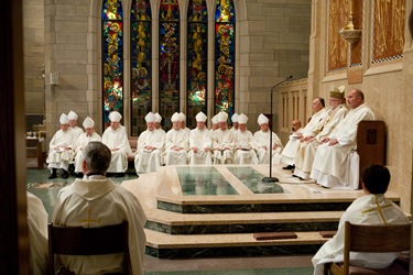 Cardinal O'malley celebrates his jubilee with the priests of the archdiocese at St. Theresa of Avila Parish, west Roxbury Sept. 24, 2009. Pilot photo/ Gregory L. Tracy  