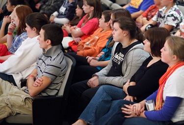 Middle School Rally, Xaverian Brothers High School Westwood, Mass.Oct. 17, 2009. Pilot photo/ Gregory L. Tracy