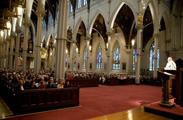 Second Annual Cheverus Awards presented at a celebration of Vespers Nov. 22, 2009 at the Cathedral of the Holy Cross. Pilot photo/ Gregory L. Tracy