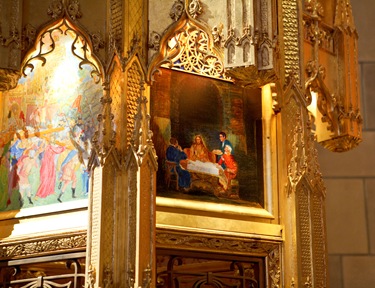 Tabernacle of St. Theresa of Avila Parish, West Roxbury created by Father Rayomnd Helmick, SJ. Pilot photo/ Gregory L. Tracy