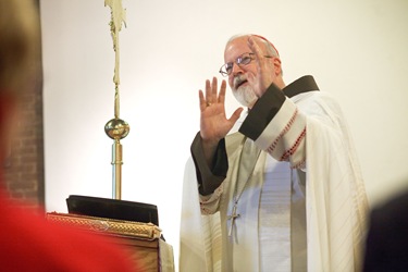 Cardinal Sean P. O'Malley presides at a service with the the First Neoctechumenal Community of Boston Saturday Dec. 19, 2009.