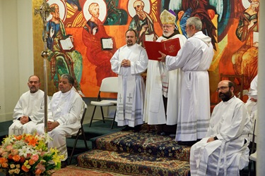 Cardinal Sean P. O'Malley presides at a service with the the First Neoctechumenal Community of Boston Saturday Dec. 19, 2009.