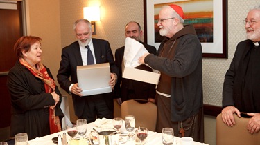 Cardinal Sean P. O'Malley presides at a service with the the First Neoctechumenal Community of Boston Saturday Dec. 19, 2009.