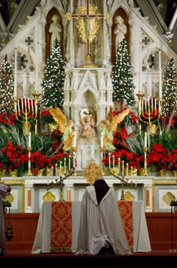 20091231 - Cardinal Seán P. O’Malley celebrates a Holy Hour and Mass Dec. 31, 2009 at the Cathedral of the Holy Cross to celebrate the New Year and the Feast of Mary Mother of God. Iraq native and Boston Univeristy campus minister Sister Olga Yaqob offered a reflection at the Holy Hour.
Photo by Gregory L. Tracy, www.GregoryTracy.com