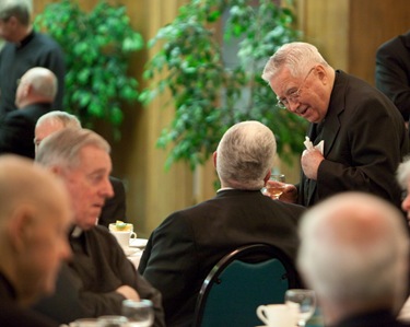 Cardinal O'Malley celebrates Mass at the Regina Cleri retirement residence for priests Jan. 14, 2009.
Pilot photo/ Gregory L. Tacy