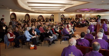 Cardinal Sean P. O'Malley celebrates Ash Wednesday Mass at the Archiocese of Boston's Pastoral Center in Braintree, Mass., Feb. 17, 2010. Pilot photo by Gregory L. Tracy