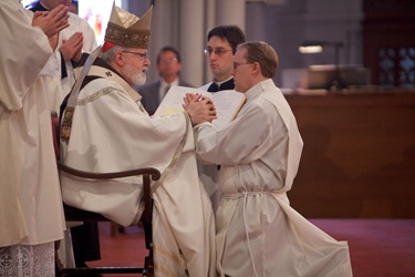 Ordination of transitional deacons at Boston's Cathedral of the Holy Cross, Jan. 30, 2010.  Photo by Gregory L. Tracy/ The Pilot 