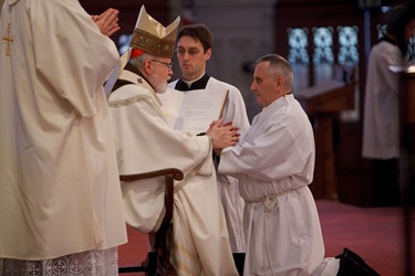 Ordination of transitional deacons at Boston's Cathedral of the Holy Cross, Jan. 30, 2010.  Photo by Gregory L. Tracy/ The Pilot 