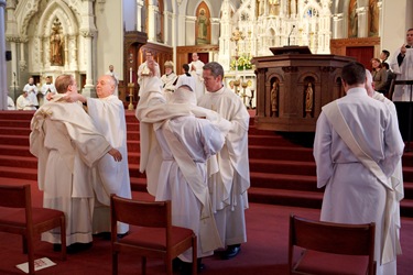 Ordination of transitional deacons at Boston's Cathedral of the Holy Cross, Jan. 30, 2010.  Photo by Gregory L. Tracy/ The Pilot 