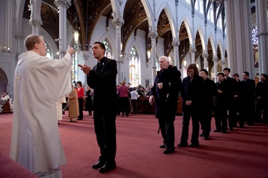 Ordination of transitional deacons at Boston's Cathedral of the Holy Cross, Jan. 30, 2010.  Photo by Gregory L. Tracy/ The Pilot 