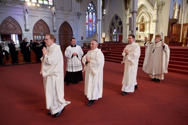 Ordination of transitional deacons at Boston's Cathedral of the Holy Cross, Jan. 30, 2010.  Photo by Gregory L. Tracy/ The Pilot 