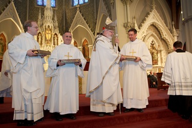 Ordination of transitional deacons at Boston's Cathedral of the Holy Cross, Jan. 30, 2010.  Photo by Gregory L. Tracy/ The Pilot 