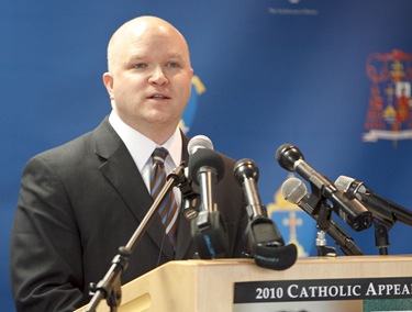 Press conference to launch the Archdiocese of Boston's 2010 Catholic Appeal, March 5, 2010. Pilot photo by Gregory L. Tracy