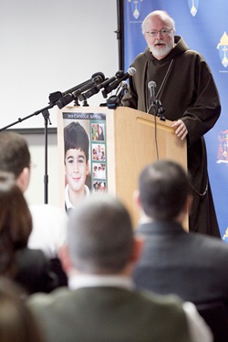 Press conference to launch the Archdiocese of Boston's 2010 Catholic Appeal, March 5, 2010. Pilot photo by Gregory L. Tracy