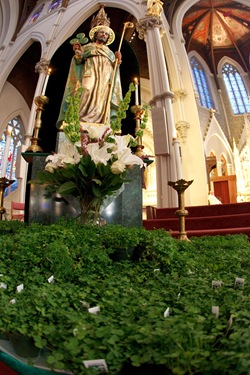 Cardinal Sean P. O'Malley celebrates St. Patrick's Day Mass at Boston's Cathedral of the Holy Cross March 17, 2010. Pilot photo by Gregory L. Tracy