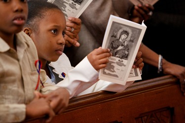 Cardinal Seán P. O’Malley celebrates a memorial Mass at the Cathedral of the Holy Cross March 7, 2010 for the victims of the Jan. 12 earthquake in Haiti. Pilot photo by Gregory L. Tracy